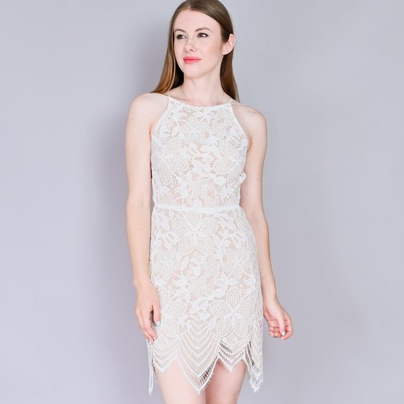 For Love And Lemons Dresses & Skirts - FOR LOVE AND LEMONS Ivory Guava Lace Mini Dress